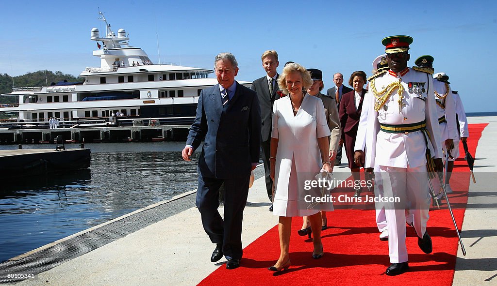 The Prince of Wales and Duchess of Cornwall Visit The Caribbean Day 1