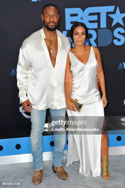 Photo: Tank and Zena Foster attend the annual BET Awards in Los Angeles -  LAP20170625482 