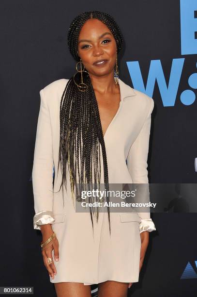 Sierra McClain arrives at the 2017 BET Awards at Microsoft Theater on June 25, 2017 in Los Angeles, California.