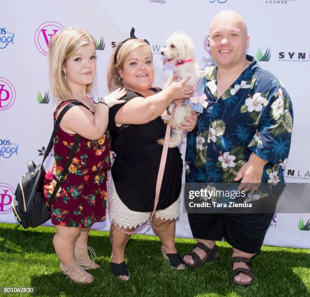 Autumn Artan, Christy Gibel and Todd Gibel attend 2nd Annual World Dog Day at Vanderpump Dogs on June 25, 2017 in Los Angeles, California.