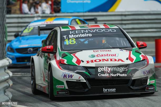 In action during the Race 2 of FIA WTCC 2017 World Touring Car Championship Race of Portugal, Vila Real, June 25, 2017.