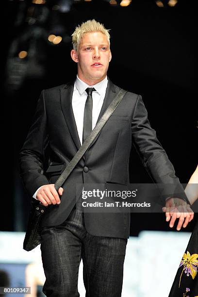 Alan Smith during the Fashion Kicks charity event to raise money for Cancer charities at St James' park on March 4, 2008 in Newcastle, England.