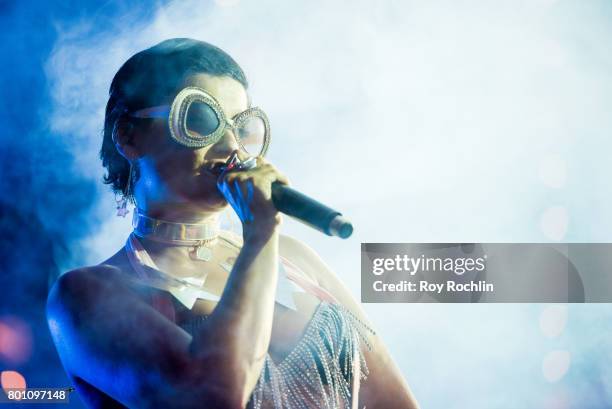 Singer Nelly Furtado perfoms on stage during New York City Pride 2017 - Pride Island - Sunday at Pier 26 on June 25, 2017 in New York City.