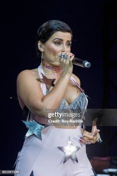 Singer Nelly Furtado perfoms on stage during New York City Pride 2017 - Pride Island - Sunday at Pier 26 on June 25, 2017 in New York City.