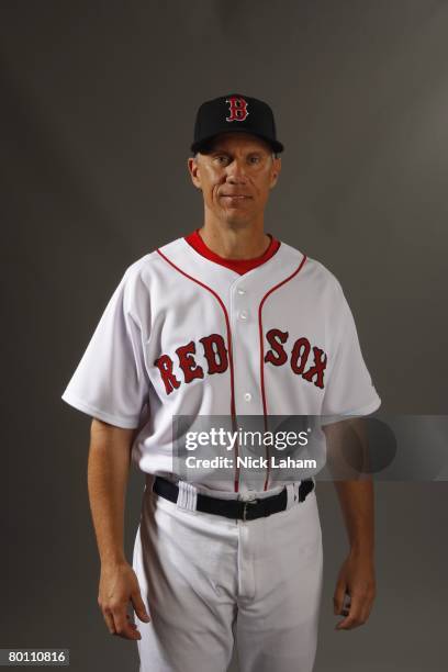 Don Kalkstein of the Boston Red Sox poses during photo day at the Red Sox spring training complex on February 24, 2008 in Fort Myers, Florida.