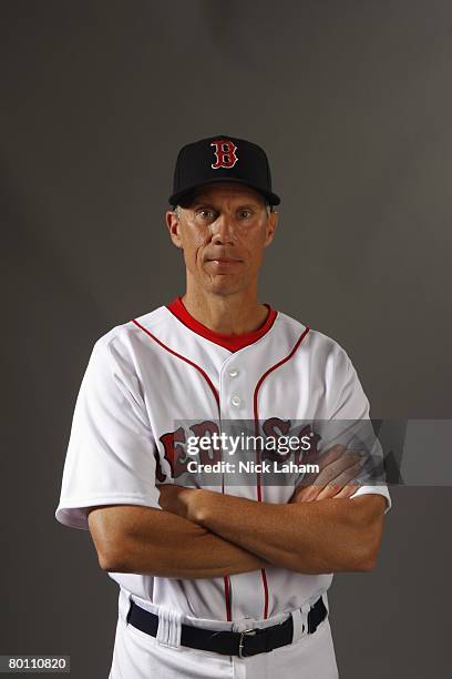 Don Kalkstein of the Boston Red Sox poses during photo day at the Red Sox spring training complex on February 24, 2008 in Fort Myers, Florida.