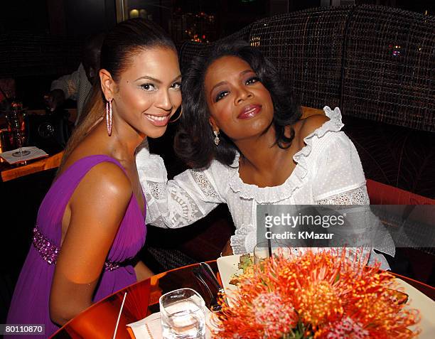 Beyonce Knowles and Oprah Winfrey