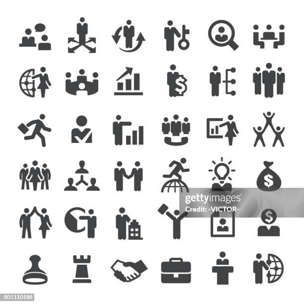 business und human resources-icons - serie big - new hire stock-grafiken, -clipart, -cartoons und -symbole