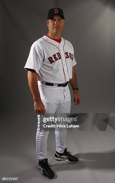 John Farrell of the Boston Red Sox poses during photo day at the Red Sox spring training complex on February 24, 2008 in Fort Myers, Florida.