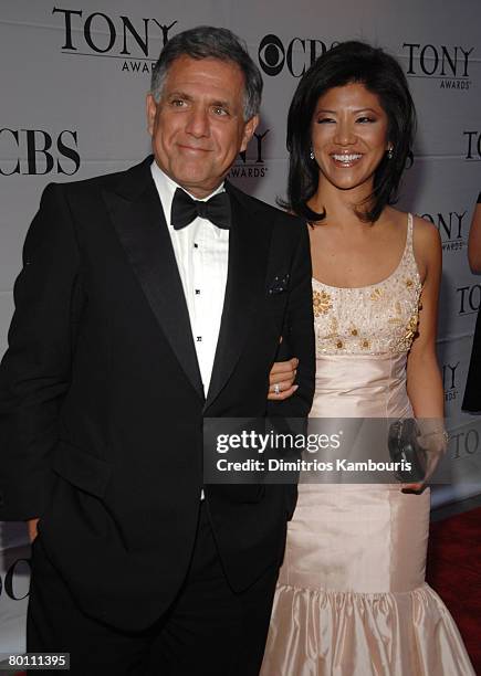 Les Moonves and wife Julie Chen