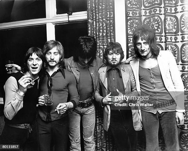 Faces 1971 Ian McClagan, Kenny Jones, Ron Wood, Ronnie Lane and Rod Stewart