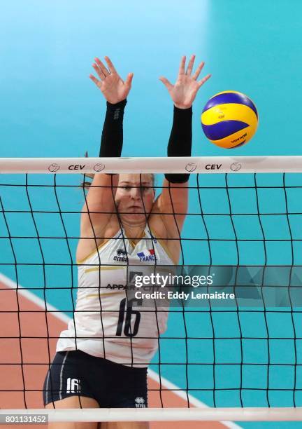 Juliette Fidon of France during the Women's European league match between France and Montenegro on June 24, 2017 in Nantes, France.