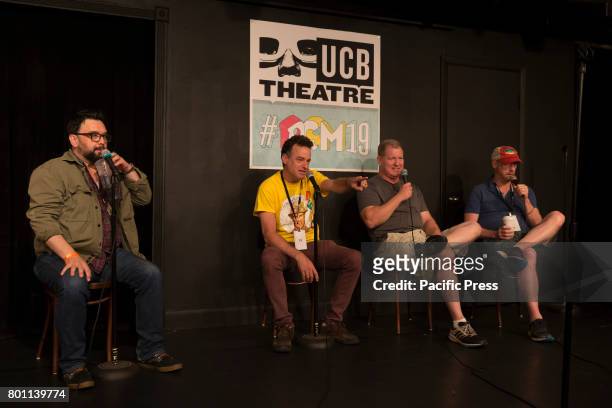 Horatio Sanz, Matt Besser, Ian Roberts, Matt Walsh attend 19th Annual Del Close Improv Comedy Marathon Press Conference.