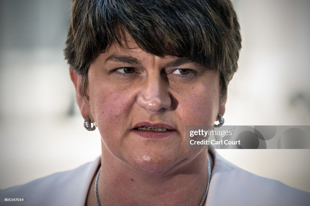 The Prime Minister Meets DUP Leader At Downing Street