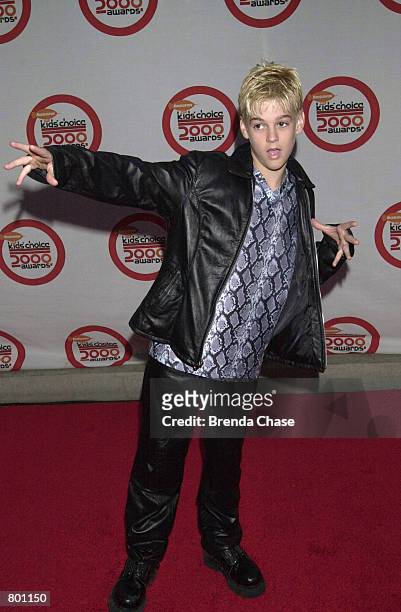 Aaron Carte attends the 13th Annual Kids'' Choice Awards April 14th, 2000 in Hollywood, CA.