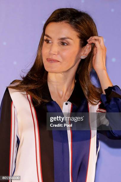Queen Letizia of Spain attends the 'Discapnet' awards 2017 at the Somontes Club on June 26, 2017 in Madrid, Spain.
