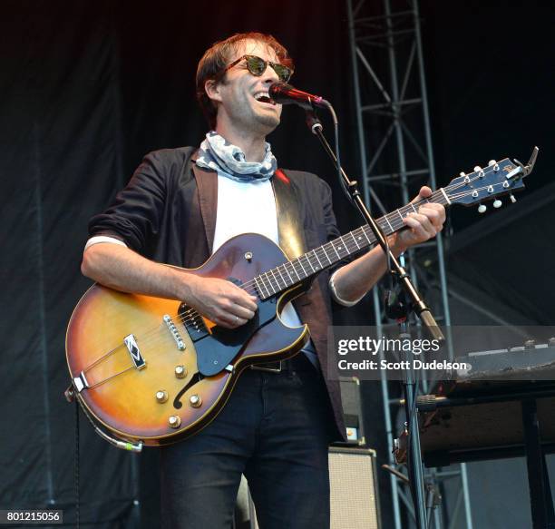 Singer Andrew Bird performs onstage during Arroyo Seco Weekend at Brookside Golf Course on June 25, 2017 in Pasadena, California.