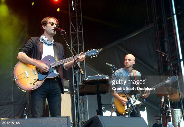 Singer Andrew Bird performs onstage during Arroyo Seco Weekend at Brookside Golf Course on June 25, 2017 in Pasadena, California.