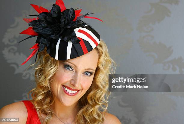 Golden Slipper festival Ambassador Ali Mutch poses after the launch of the New South Wales Autumn Racing Carnival at Star City Astral Bar on March 5,...