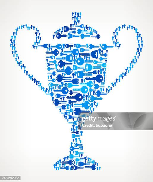 trophy keys pattern vector graphic - locksmith stock illustrations