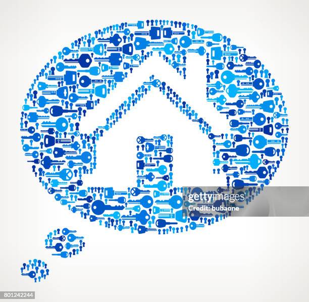 real estate talk keys pattern vector graphic - locksmith stock illustrations