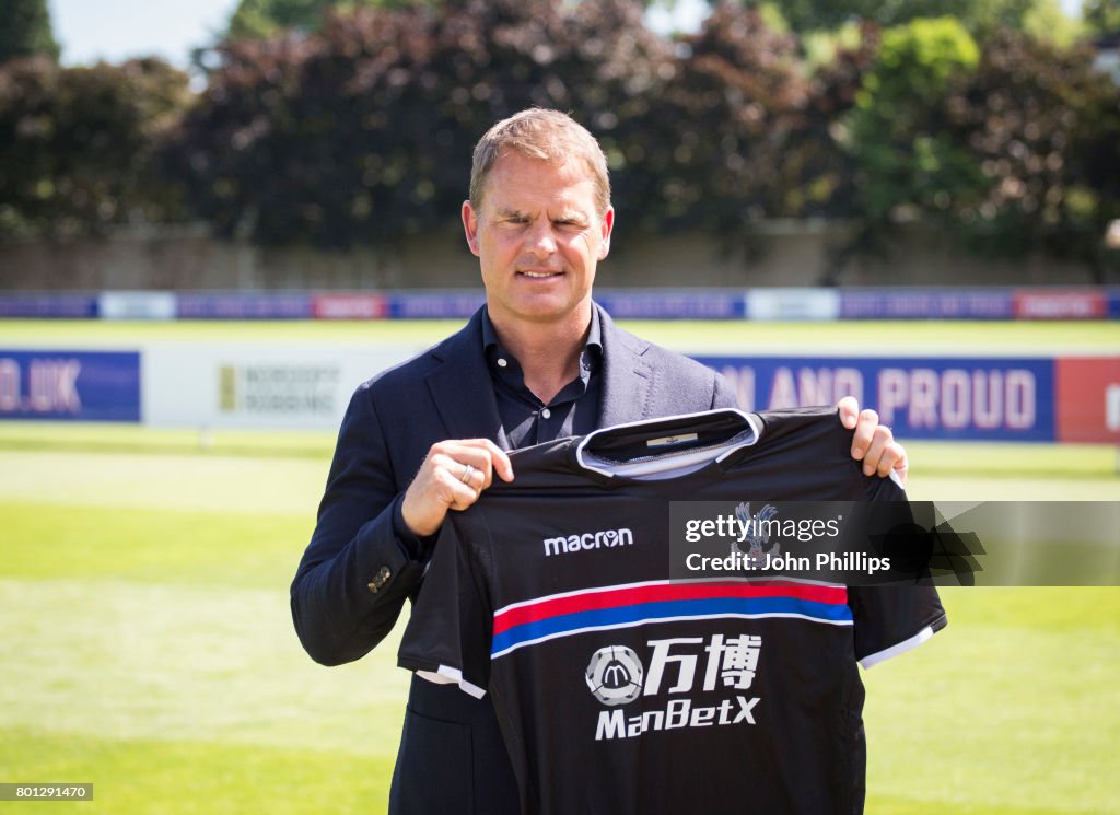 Crystal Palace Unveil Their New Manager Frank de Boer