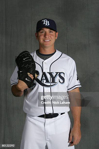 Scott Kazmir of the Tampa Bay Rays poses during Photo Day on February 22, 2008 at the Raymond A. Naimoli Baseball Complex in St. Petersburg, Florida.