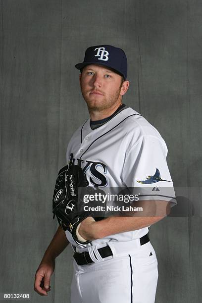 Chad Orvella of the Tampa Bay Rays poses during Photo Day on February 22, 2008 at the Raymond A. Naimoli Baseball Complex in St. Petersburg, Florida.