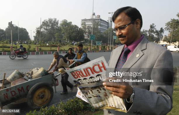 Aanand Naidu, Deputy Director General and Channel Manager, DD Bharati, poses during an exclusive interview with Hindustan Times for the special...