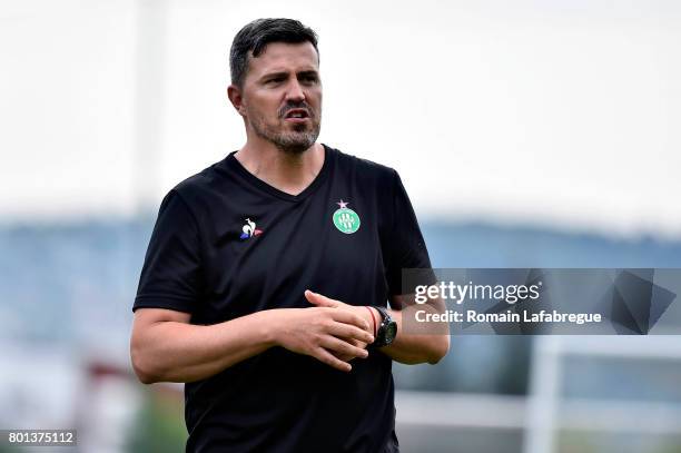 Saint-Etienne's new head coach Oscar Garcia during the training session of AS Saint-Etienne on June 26, 2017 in Saint-Etienne, France.