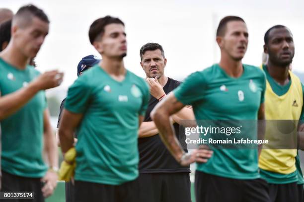 Saint-Etienne's new head coach Oscar Garcia during the training session of AS Saint-Etienne on June 26, 2017 in Saint-Etienne, France.