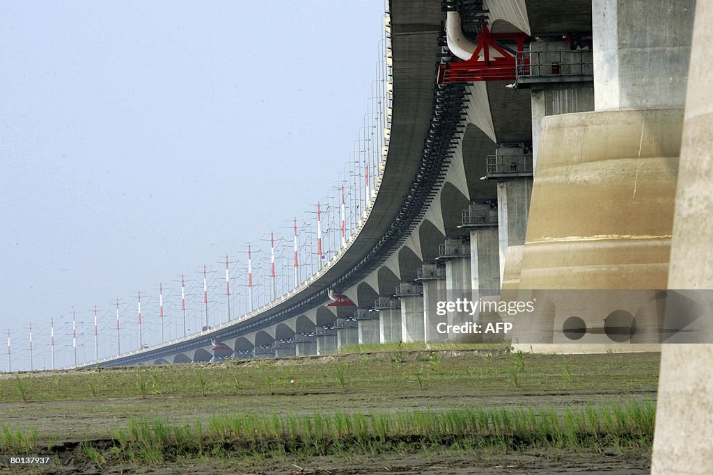 A general view of the South Korean-built