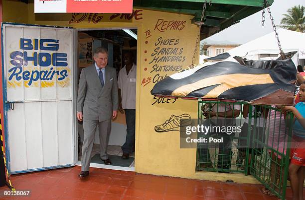 Prince Charles, The Prince of Wales visits the Youth Business Project on the second day of a three day tour of Trinidad and Tobago on March 6, 2008...