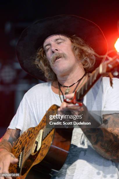 Singer Donavan Frankenreiter of Jamtown perform onstage during Arroyo Seco Weekend at Brookside Golf Course on June 25, 2017 in Pasadena, California.