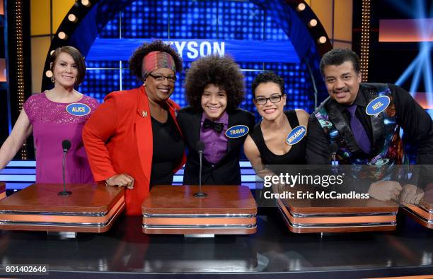 Episode 304" - "Neil deGrasse Tyson vs Rick Fox and Boy Band vs Girl Group"- The celebrity teams competing to win cash for their charities features...