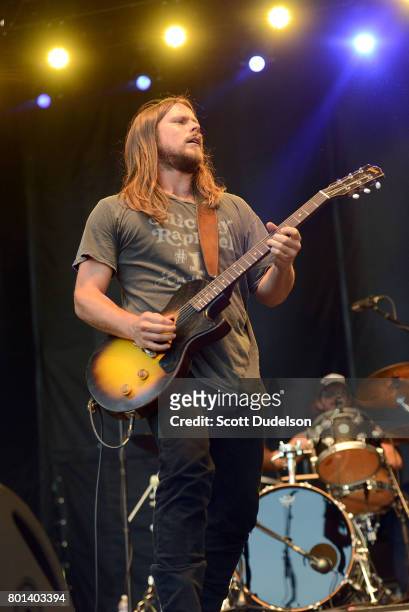 Singer Lukas Nelson performs onstage with The Promise of the Real during Arroyo Seco Weekend at Brookside Golf Course on June 25, 2017 in Pasadena,...