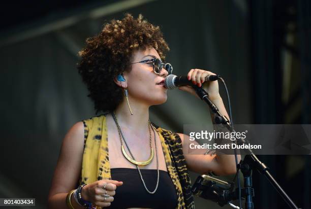 Singer Madison McFerrin performs onstage during Arroyo Seco Weekend at Brookside Golf Course on June 25, 2017 in Pasadena, California.