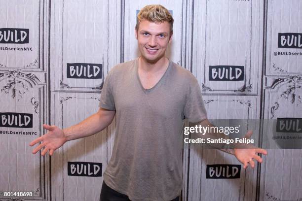 Nick Carter attends Build Presents to discuss the new show "Boy Band" at Build Studio on June 26, 2017 in New York City.