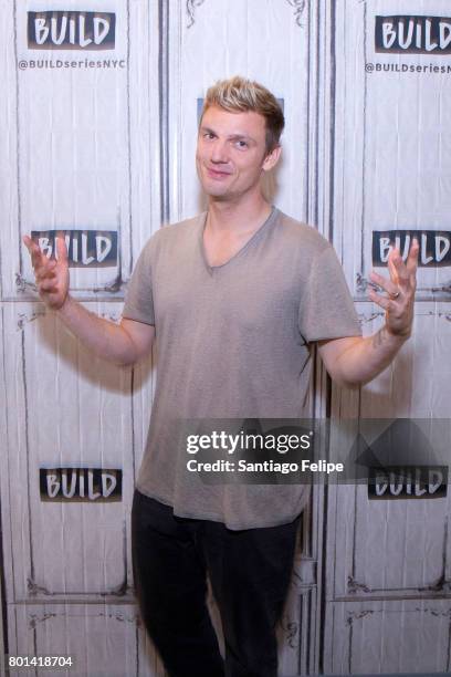 Nick Carter attends Build Presents to discuss the new show "Boy Band" at Build Studio on June 26, 2017 in New York City.