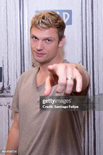 Nick Carter attends Build Presents to discuss the new show "Boy Band" at Build Studio on June 26, 2017 in New York City.