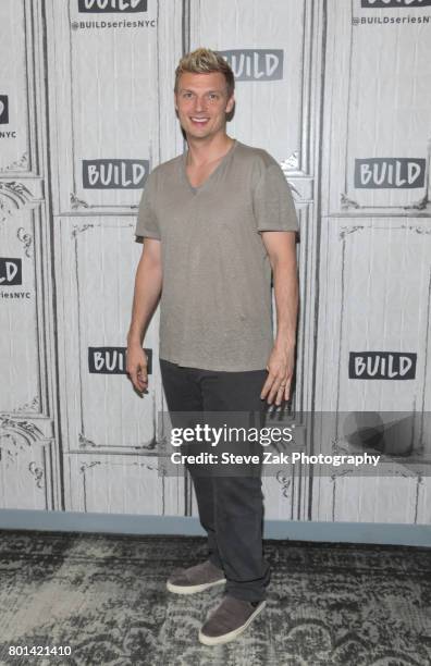 Singer/songwriter Nick Carter attends Build Series to disucss his new show "Boy Band" at Build Studio on June 26, 2017 in New York City.