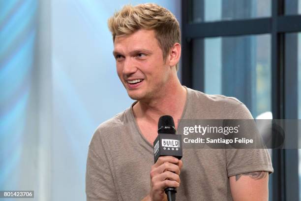 Nick Carter attends Build Presents to discuss the new show "Boy Band" at Build Studio on June 26, 2017 in New York City.