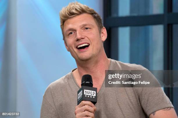 Nick Carter attends Build Presents to discuss the new show "Boy Band" at Build Studio on June 26, 2017 in New York City.