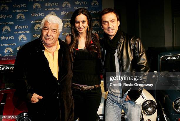 Chef Antonio Carluccio, model Laura Espsoto and Bruno Tonioli arrive at the world premiere of 'The Italian Job' in HD at the Soho Hotel on March 6,...