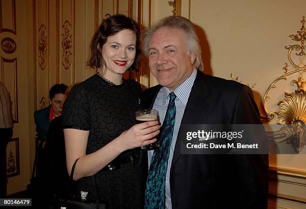 Jasmine and Patrick Guinness attend the book launch of 'Arthur's Round' written by Patrick Guinness, at the Irish Embassy on March 6, 2008 in London,...
