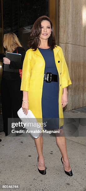 Catherine Zeta-Jones attends the re-opening of the Elizabeth Arden flagship store on Fifth Avenue March 6, 2008 in New York City.