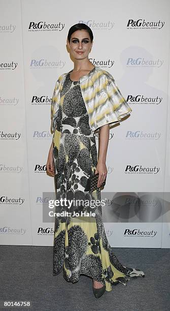 Erin O'Connor arrives at the P&G Beauty and Grooming Awards at the Royal Horticultural Halls & Conference Centre,SW1,on March 06, 2008 in London,...