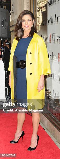 Catherine Zeta-Jones attends the re-opening of the Elizabeth Arden flagship store on Fifth Avenue March 6, 2008 in New York City.