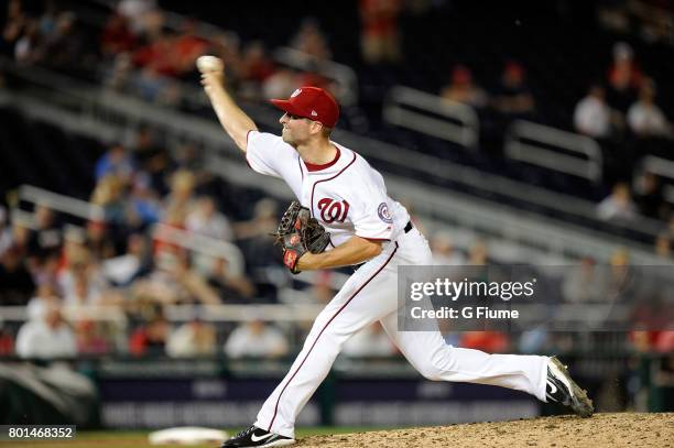 Jacob Turner of the Washington Nationals pitches against the Atlanta Braves at Nationals Park on June 12, 2017 in Washington, DC.