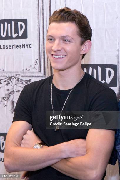 Tom Halland attends Build Presents to discuss the film "Spider-Man: Homecoming" at Build Studio on June 26, 2017 in New York City.